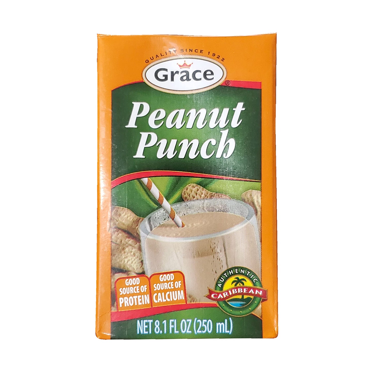 Grace Jamaican Peanut Punch Drink 6 Pack Total of 486floz