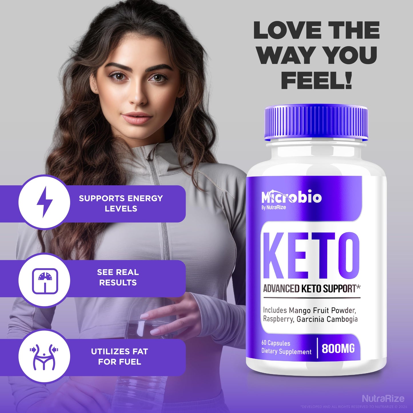 MicroBio Keto ACV Pills, Keto Plus ACV Weight Loss Capsule, All-Natural Supplement for Health and Fitness Goals, Premium Apple Cider Vinegar Formula, Official Micro Bio Reviews (60 Capsules)
