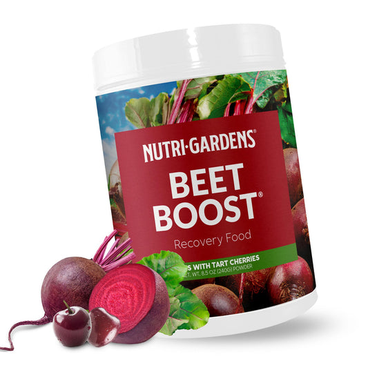 Beet Boost Nutri Gardens Nitric Oxide Powder - Concentrated Beetroot Supplement for Energy, & Healthy Joints - High Blood Pressure Support (20 Servings)