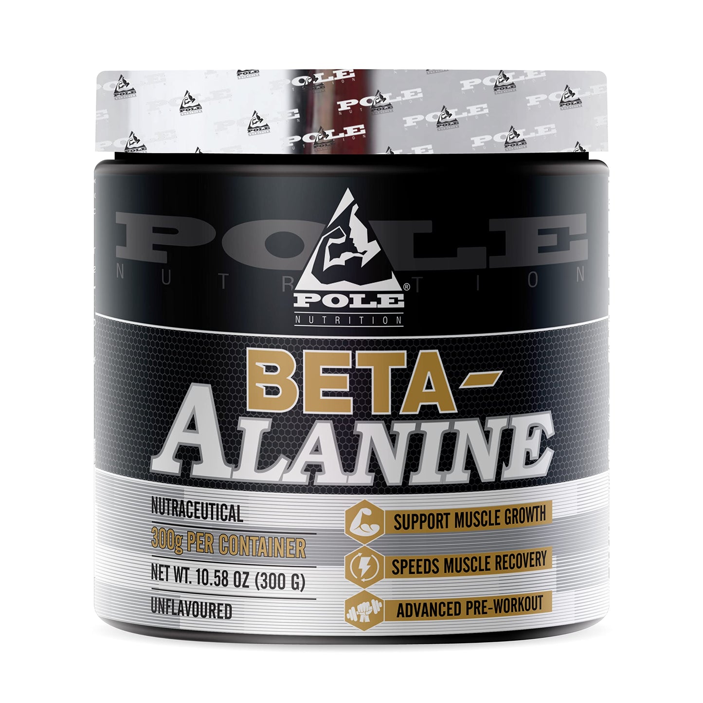Pole Nutrition Beta-Alanine Unflavored, 300 Gram, 75 Serving