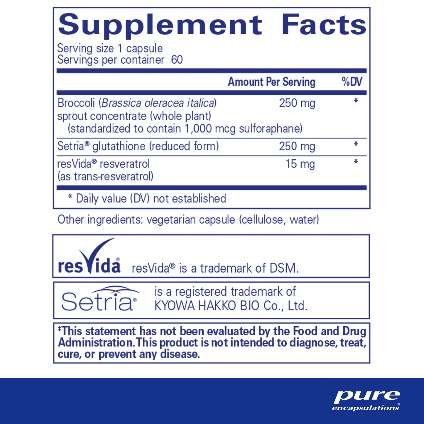 Pure Encapsulations Nrf2 Detox | Nrf2 and Detoxification Support* | 60 Capsules