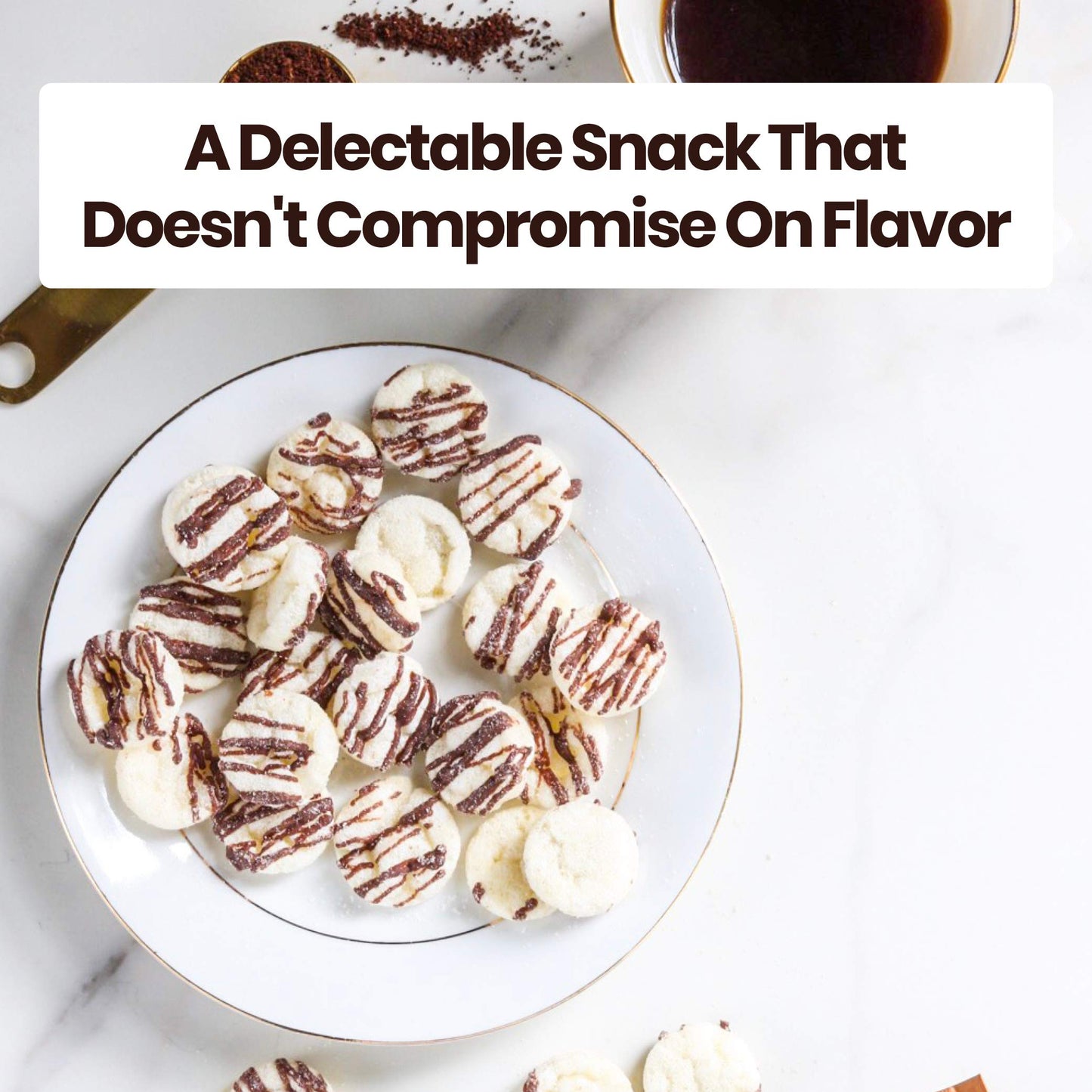 Drizzilicious Smores 10 Pack  Mini Snack Chocolatey Rice Cakes  Vegan Air Popped Chia Quinoa Flax Smore Snacks