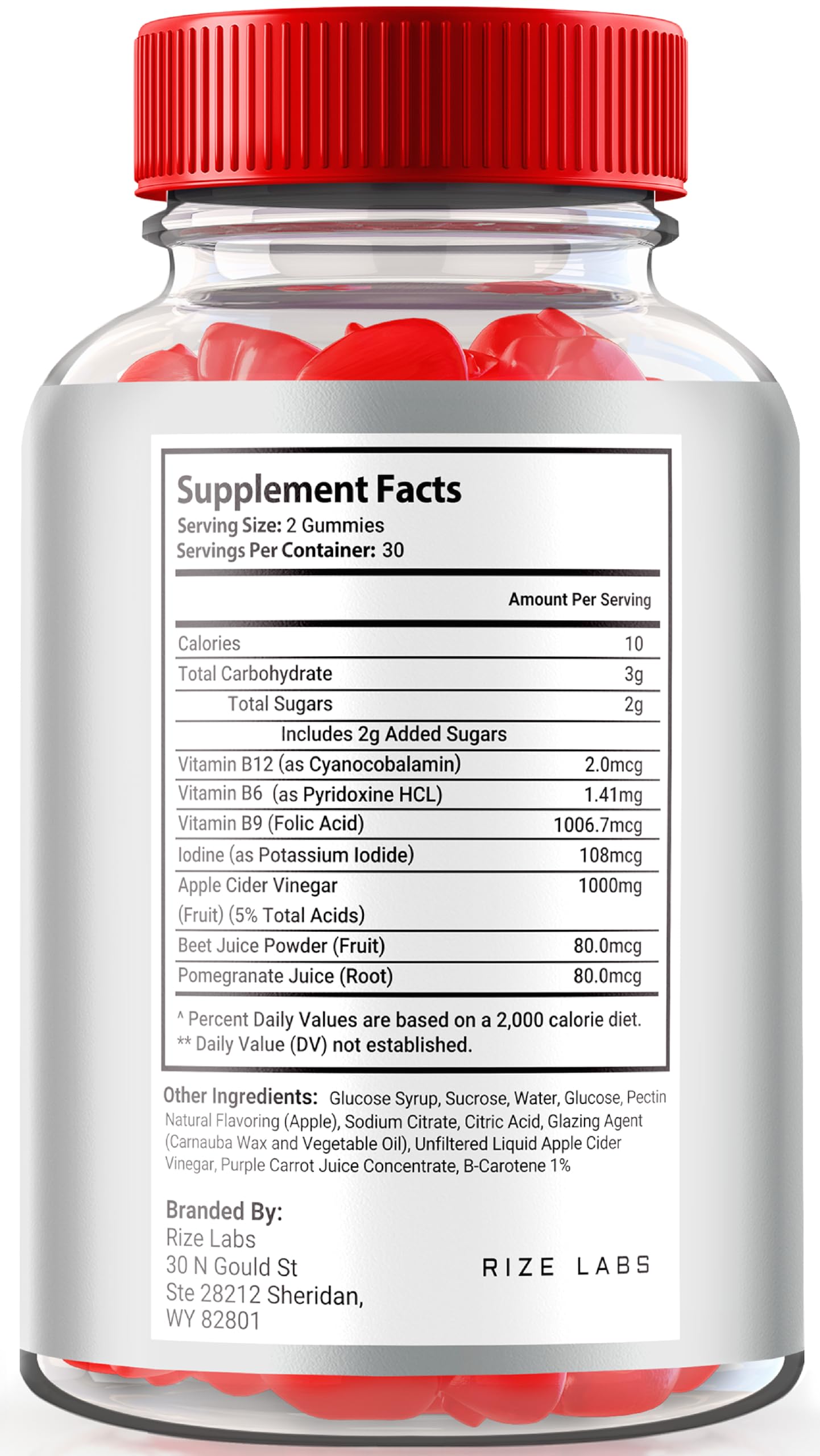 rize labs (Pack of 2 Destiny Keto+ACV Gummies for Advanced Weight Loss, Formulated with Apple Cider Vinegar, Vitamin B6 & B12 (120 Gummies)