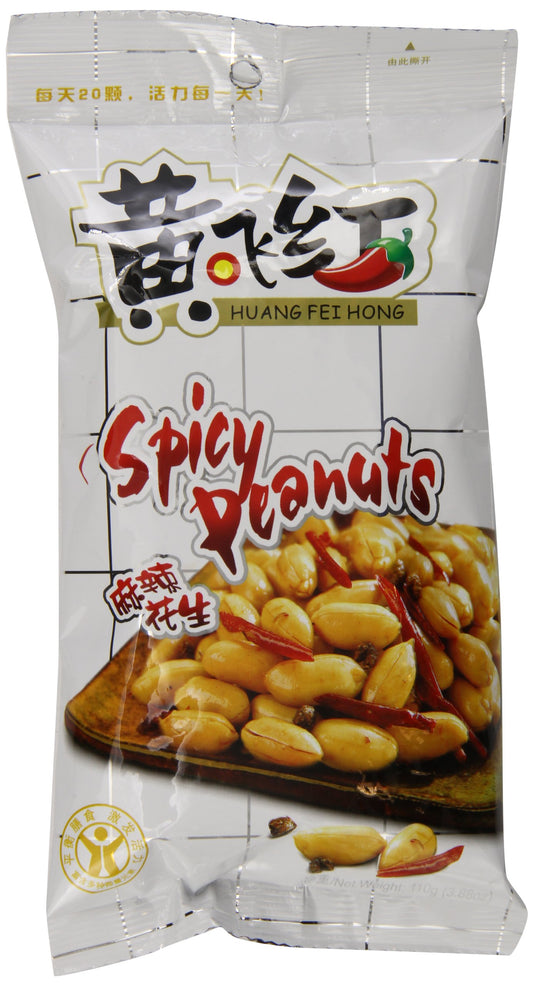 Huang Fei Hong Spicy Crispy Peanut 388 Ounce Pack of 4