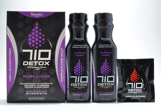 Detox Pure Neometrx Same-Day 710 Premium Detox Kit, BlackBerry Flavor, 2X 12 Fl Oz, and Tablets 6 Count