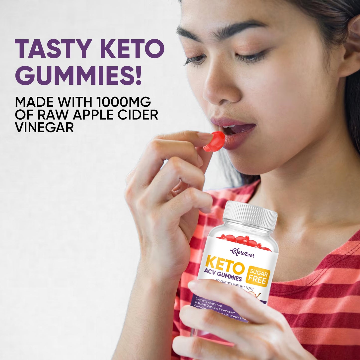 Keto Acv Gummies for Advanced Weight Loss & Belly Fat Burn - Pro Active Super Apple Cider Vinegar Gummies - Rapid Fat Burner Diet Supplement for Women Men - Sugar Free & Gluten Free (1000MG)