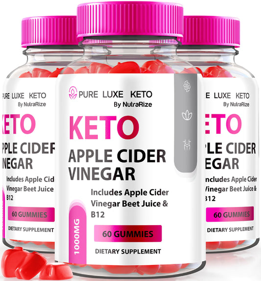 (3 Pack) Pure Keto Luxe ACV Gummies, Pure Luxe Keto ACV Advanced Formula, Pure Keto Luxe Gummies, Luxe Keto Plus ACV, All Natural Apple Cider Vinegar 1000MG, Keto + ACV Gummy, Reviews (180 Gummies)