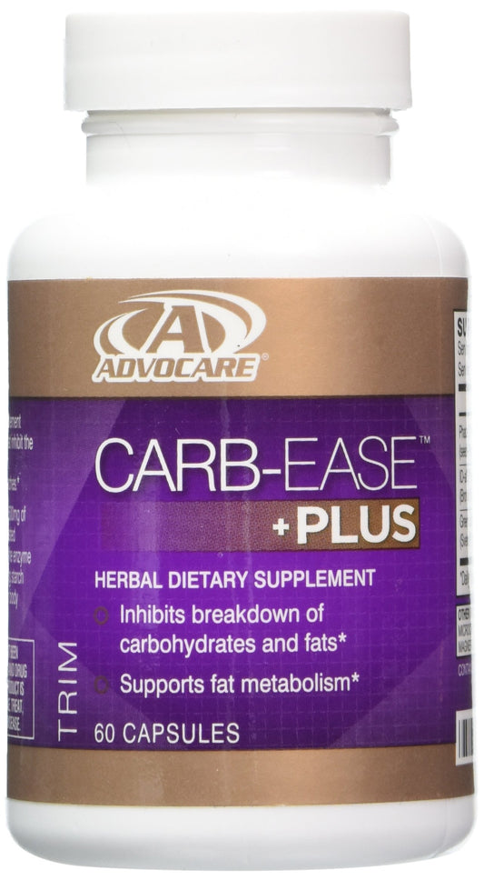 AdvoCare Carb-Ease Plus - Carb Blocker Supplement with Kidney Bean, Grape Seed & Green Coffee Extracts - Supports Healthy Metabolism* - 60 Capsules