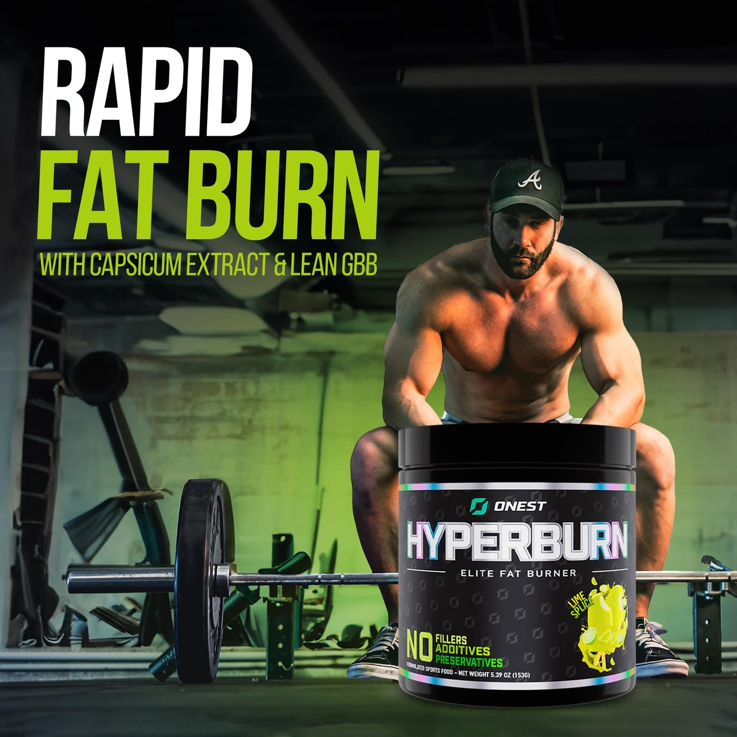 ONEST Hyperburn Thermogenic Powder - 153g (30 Servings) Enhanced Energy Boost & Performance Support Supplement, Sports Nutrition Powder