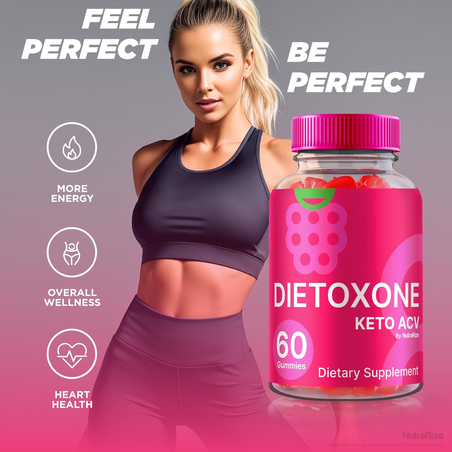 Dietoxone Keto ACV Gummies, Dietoxone Advanced Keto ACV Weight Loss Formula, Dietox Keto Apple Cider Vinegar 1000MG Supplement, All Natural Keto + ACV Vitamins, Dietox One Reviews (60 Gummies)