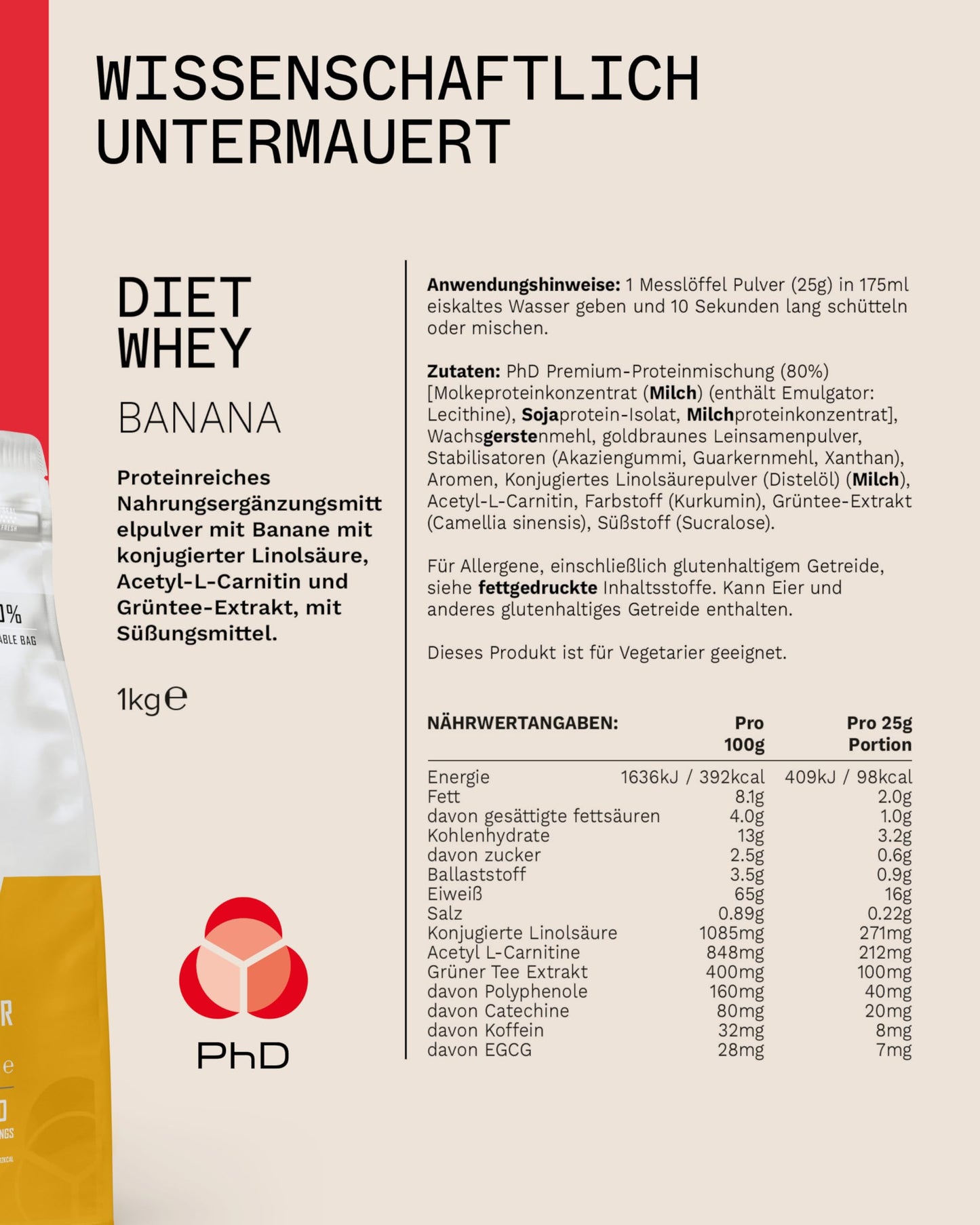 Diet Whey 1kg Banana