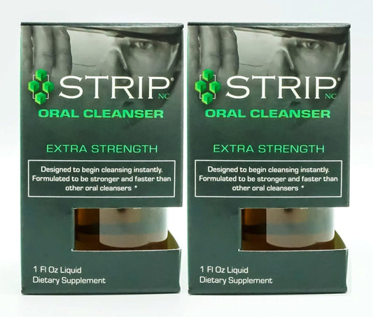 Wellgenix Strip Detox Oral Cleanser Extra Strength Instant Cleansing - Potent Deep System Cleanser - Formulated to Be Strong (1 oz) (2 Pack)