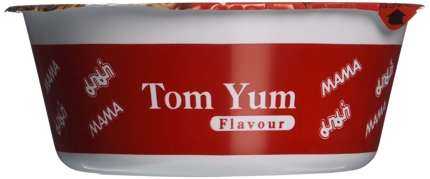 MAMA Instant Noodle Soup Bowls Shrimp Tom Yum 212 oz 12 Count
