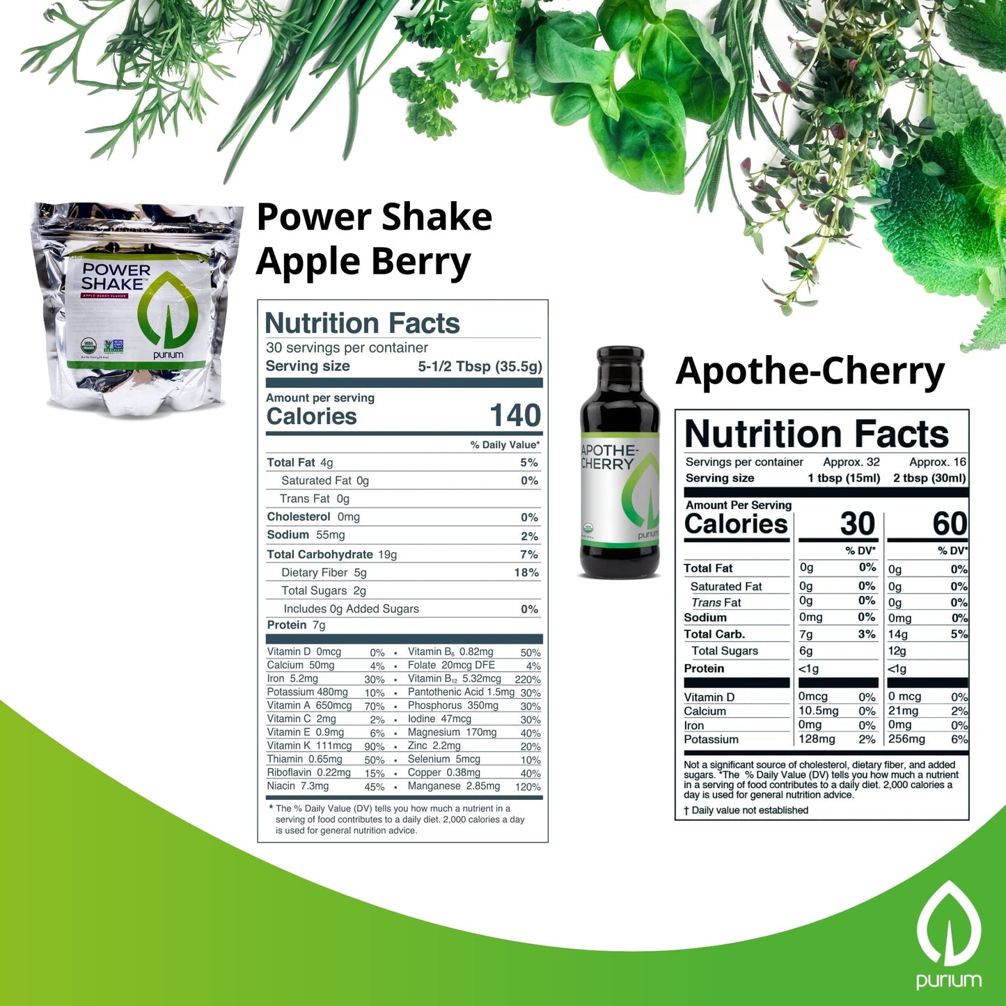 Purium Cleansing + Fitness Bundle - Includes Power Shake (Apple Berry), Apothe-Cherry, Super Amino 23, Super CleansR, Biome Medic, & Blender Bottle