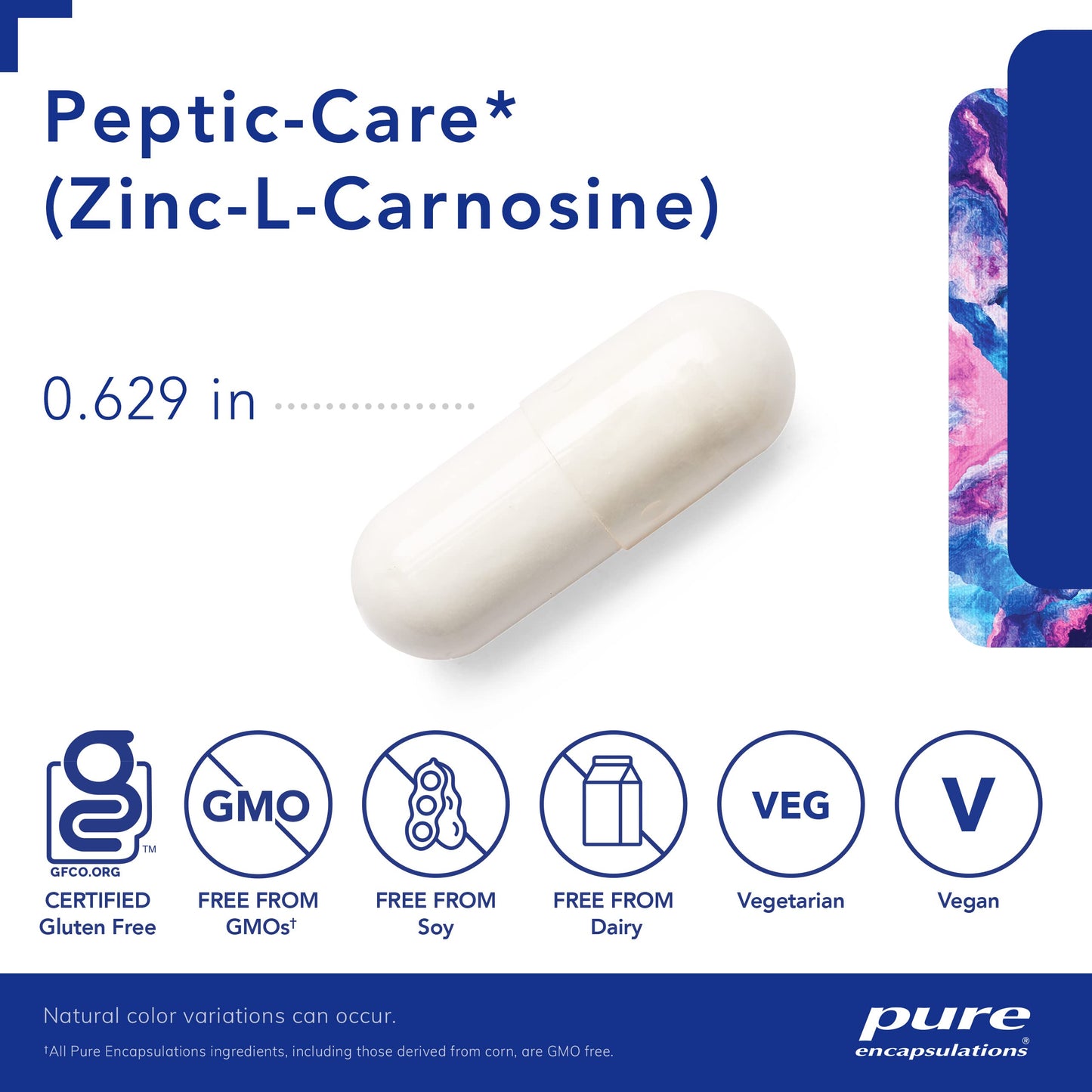 Pure Encapsulations Peptic-Care - Zinc-L-Carnosine - Gut Health & Antioxidant Supplement - Supports Gastric Health* - Vegan & Gluten-Free - 60 Capsules