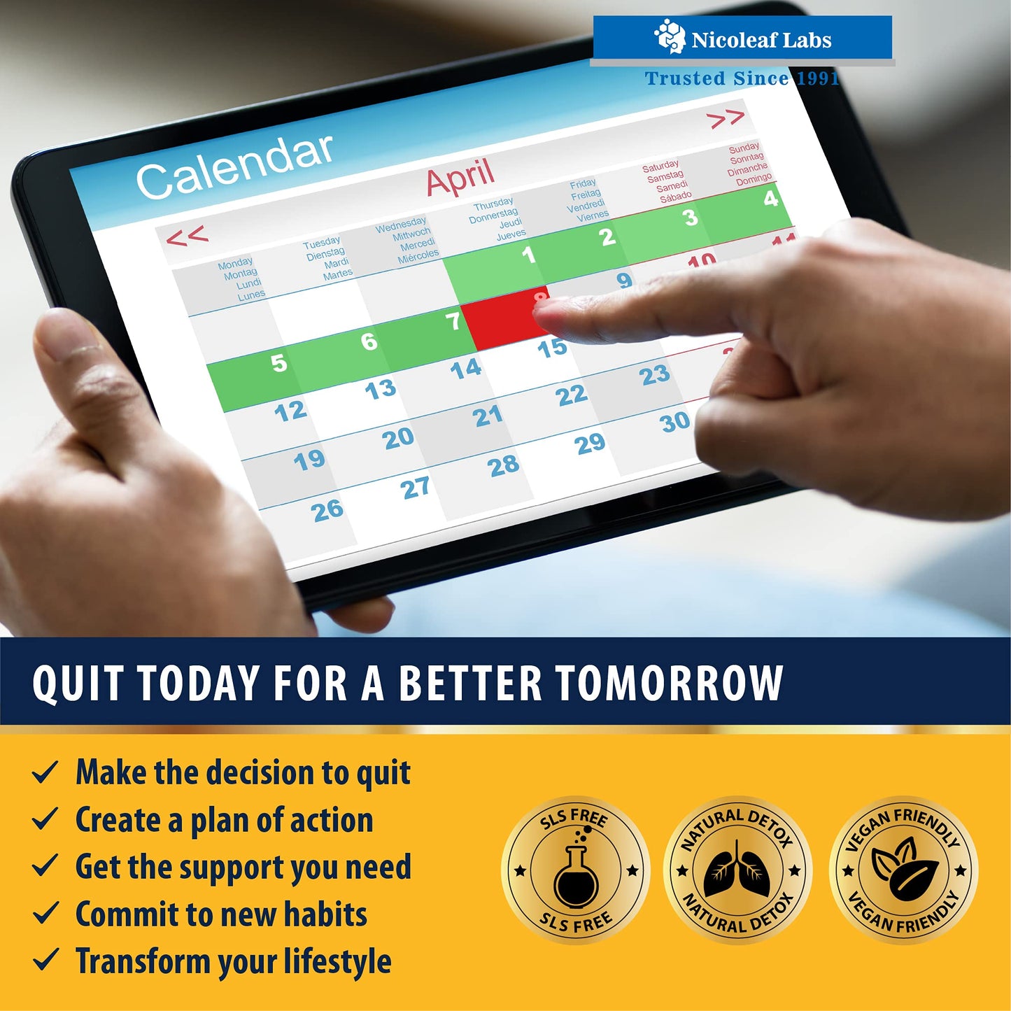 Smoker's Cleanse - Quit Smoking Aid & Respiratory Support - Made in USA - Lung Cleanse and Detox for Smokers - Start New Life Today with All-Natural Lung Support Supplement - Vegan-Friendly, 60 Caps