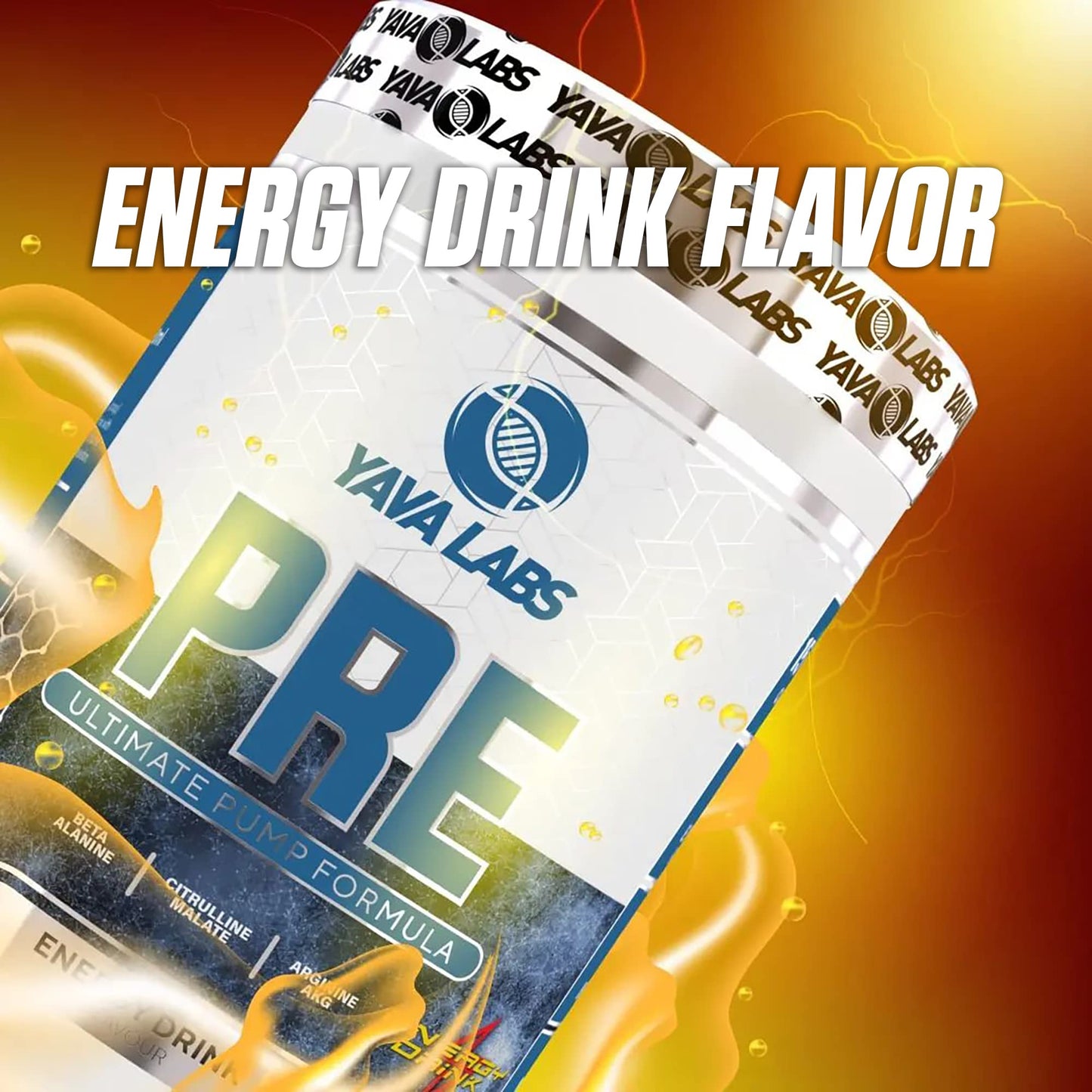 Yava Labs PRE Workout Ultimate Pump Formula (Energy Drink)