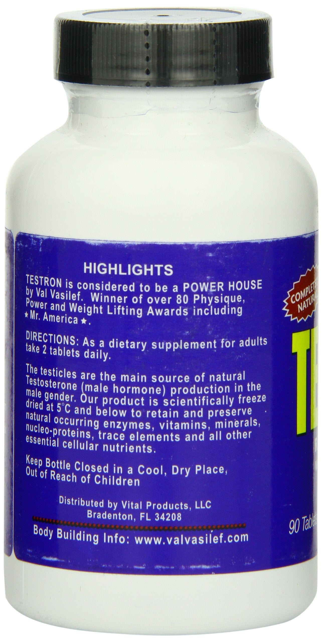 Vitol Body Builders Testron Tablets, 90-Count Bottles