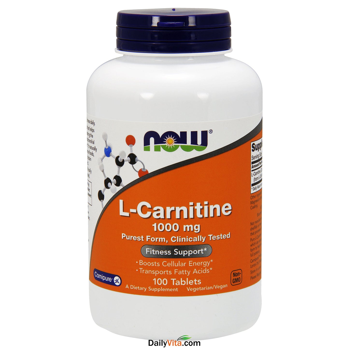Now Foods: L-Carnitine Fitness Support 1000mg, 100 tabs