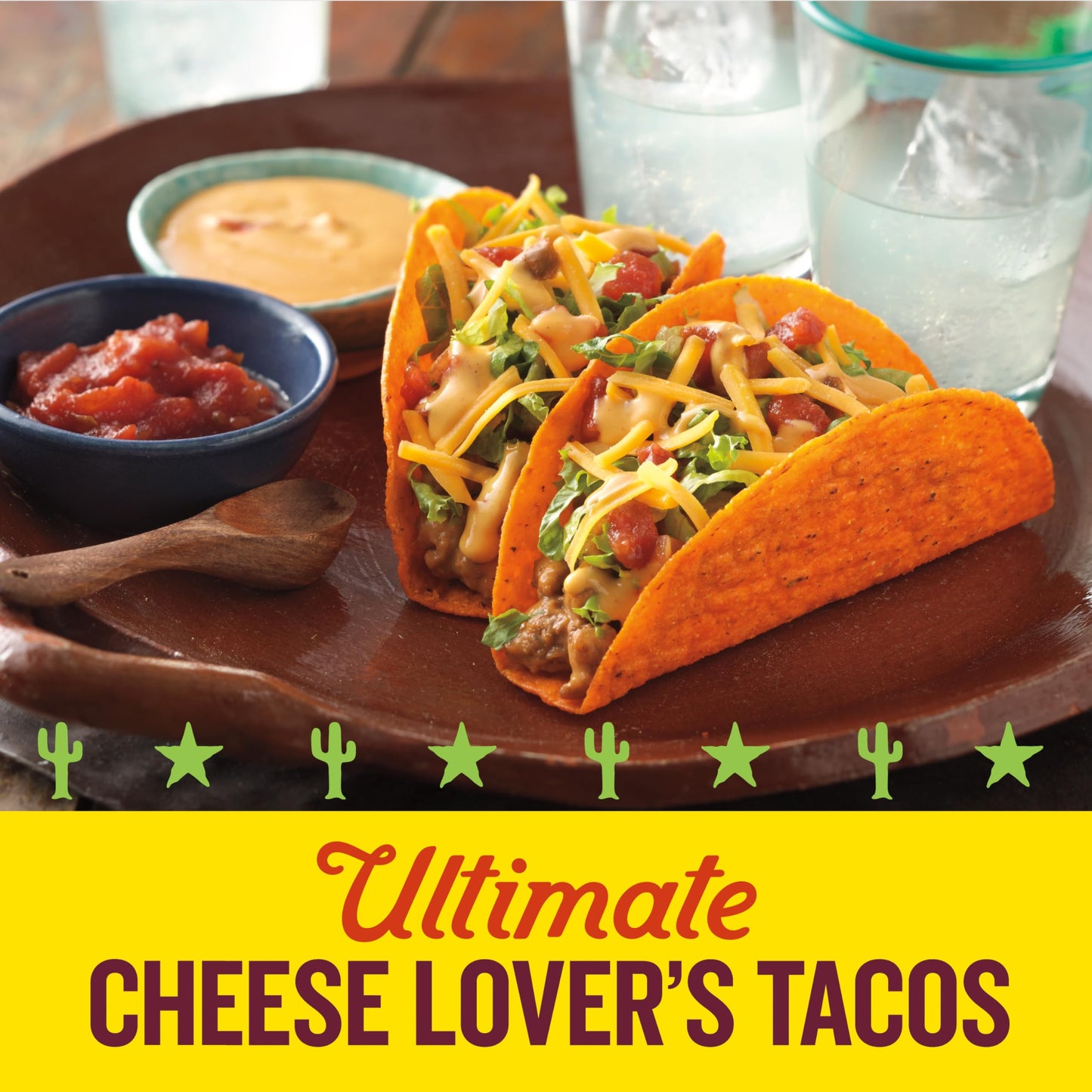 Old El Paso Stand N Stuff Bold Nacho Cheese Flavored Taco Shells 10count Pack of 6