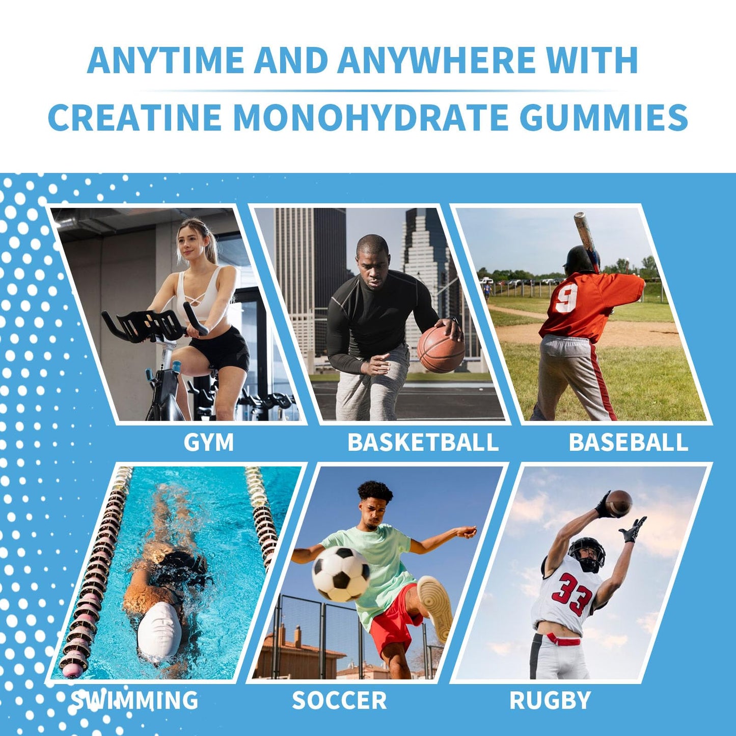 Healtionist 1 Pack Creatine Monohydrate Gummies for Men & Women, Chewable Creatine Monohydrate for Muscle Strength & Growth, Muscle Builder, Energy Boost, Pre-Workout Supplementm, Vegan, 60 Counts