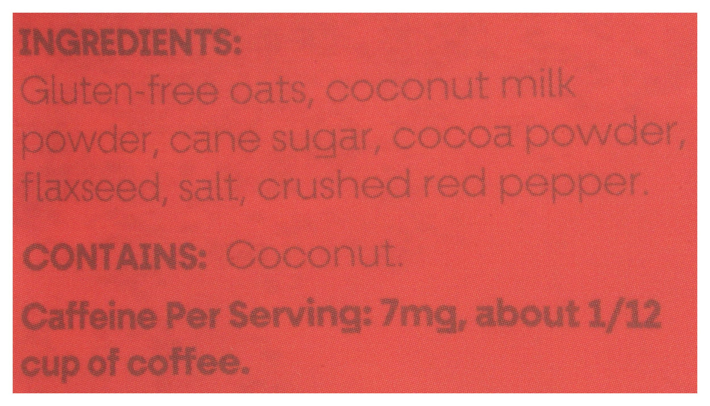 Yishi Chocolate Chili Oatmeal PlantBased Contains Caffeine Gluten Free  NonGMO Family Pouch 85 Ounce Pack of 5