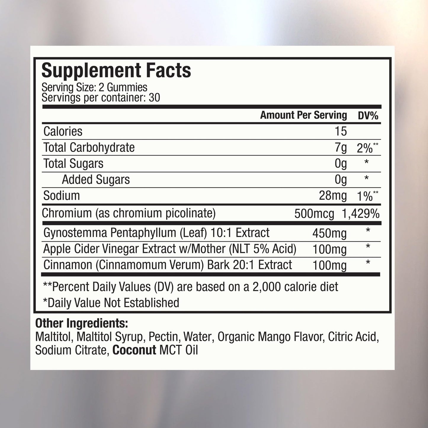 Plant People WonderBurn Metabolism & Cravings Control Gummies, Zero Sugar, Ripe Mango Flavor (60 Count)