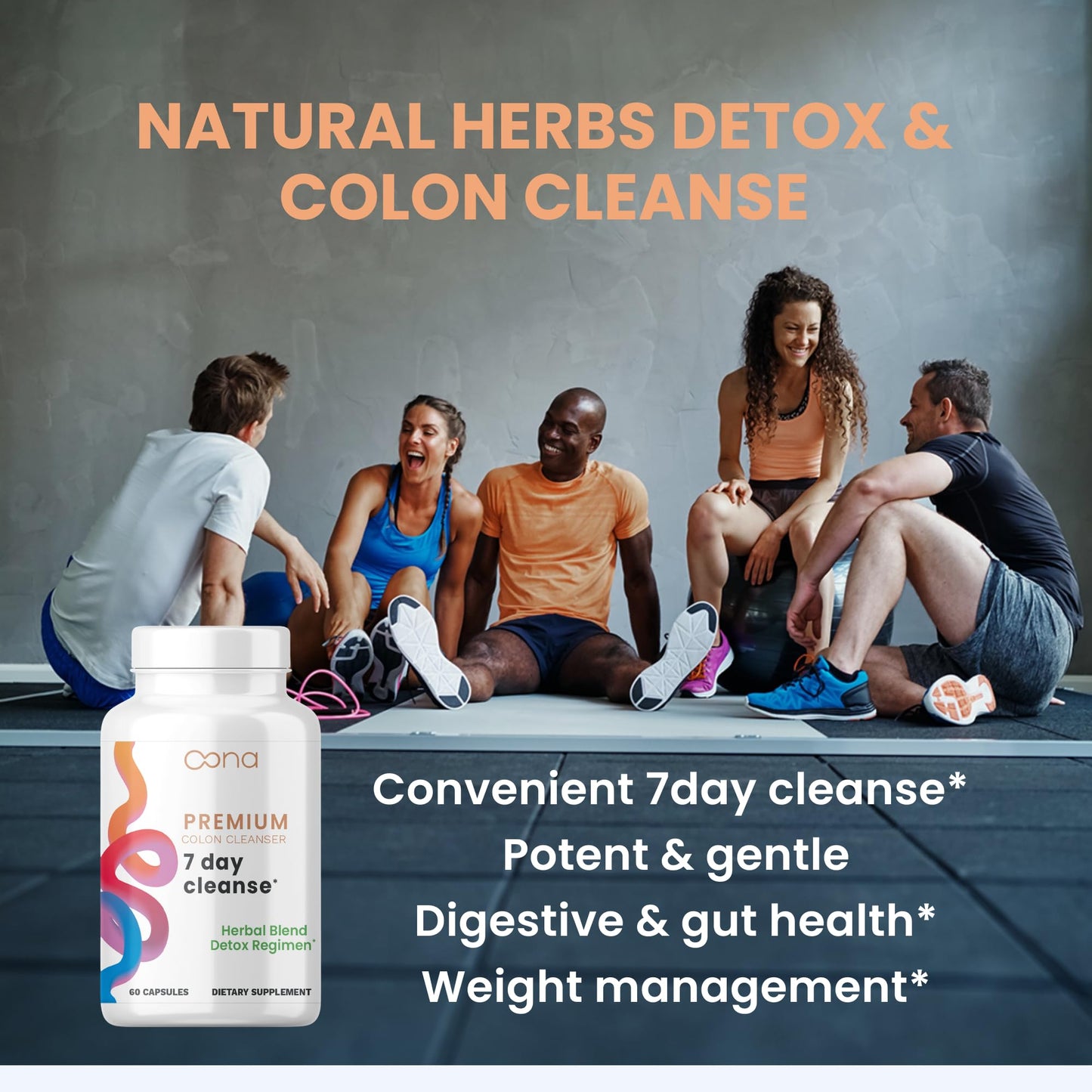 7 Day Advanced Colon Cleanse, Prebiotics & Natural Herbs, Supports Detox & Gut Flora for Women & Men, with Cascara Sagrada, Black Walnut Hulls & Black Cohosh, 30 Capsules 1-2 Daily | 7 Day Cleanse
