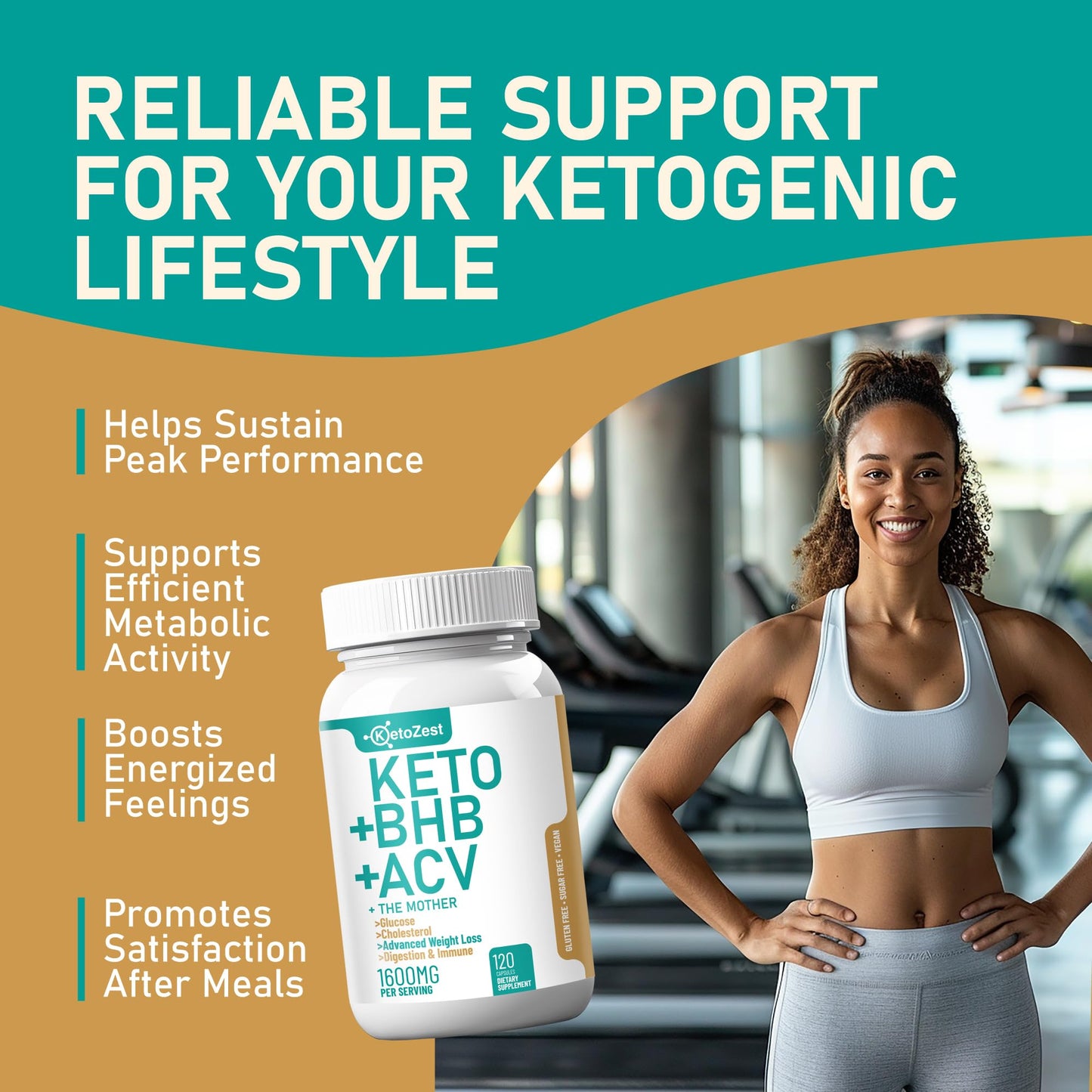 Keto ACV BHB Capsules 1600mg for Advanced Weight Loss & Belly Fat Burn - Organic Apple Cider Vinegar with The Mother Ketones Vegan Supplement - with Vitamin D3 Zinc Chromium for Men Women