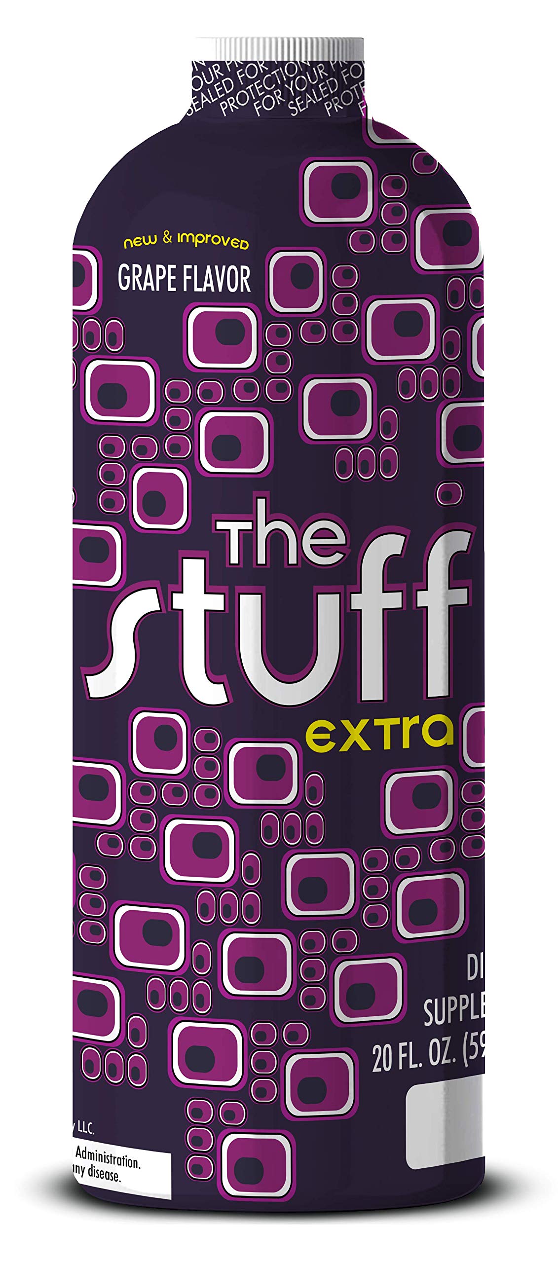 Detoxify - The Stuff Extra - Grape Flavor - 20 oz - Professionally Formulated Intense Herbal Cleanse - Enhances Your Body’s Natural Cleansing Processes - Plus Sticker