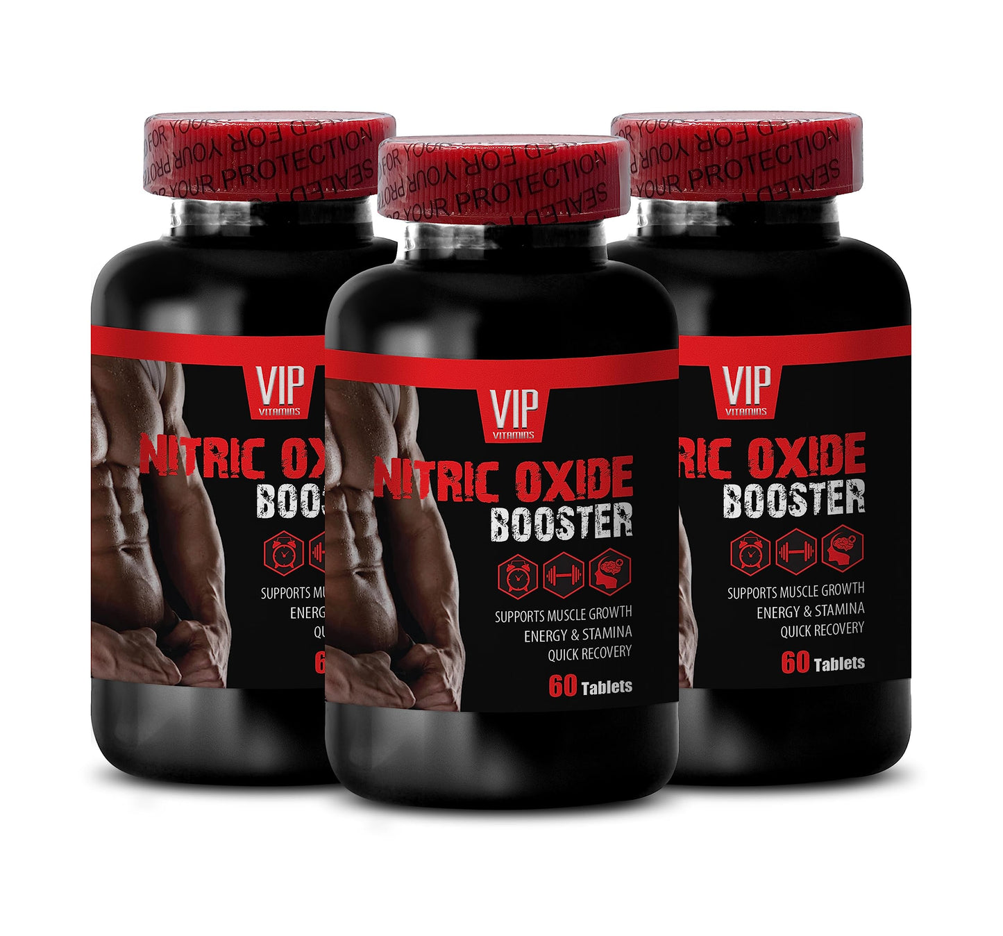 Pre workout nitric oxide pump - NITRIC OXIDE UNIQUE COMPLEX - AAKG nitric oxide optimization, OKG nitric oxide and recovery, GKG nitric oxide endurance, AKIC nitric oxide 3 Bottles 180 Tablets