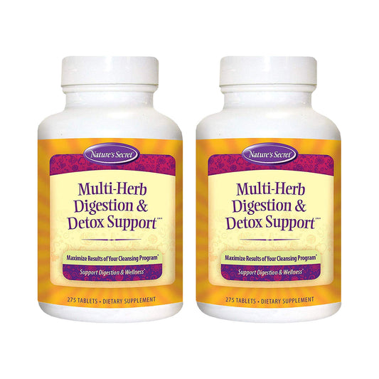 Nature's Secret Multi-Herb Digestion & Detox Support 275 Count (Pack of 2)
