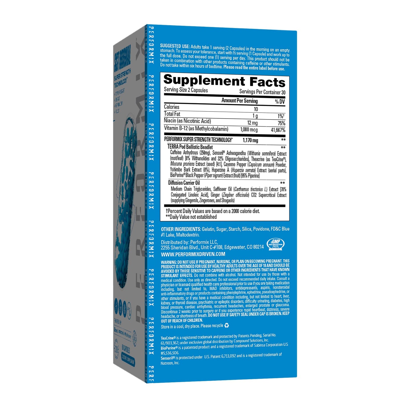 PERFORMIX - SST Original - Pre-Workout, 250 mg Caffeine, 120 Capsules - Energy Supplements, No Crash, Fitness Goals, Nootropic - Timed-Release for All Day Focus, Mood & Energy Boost - Men & Women