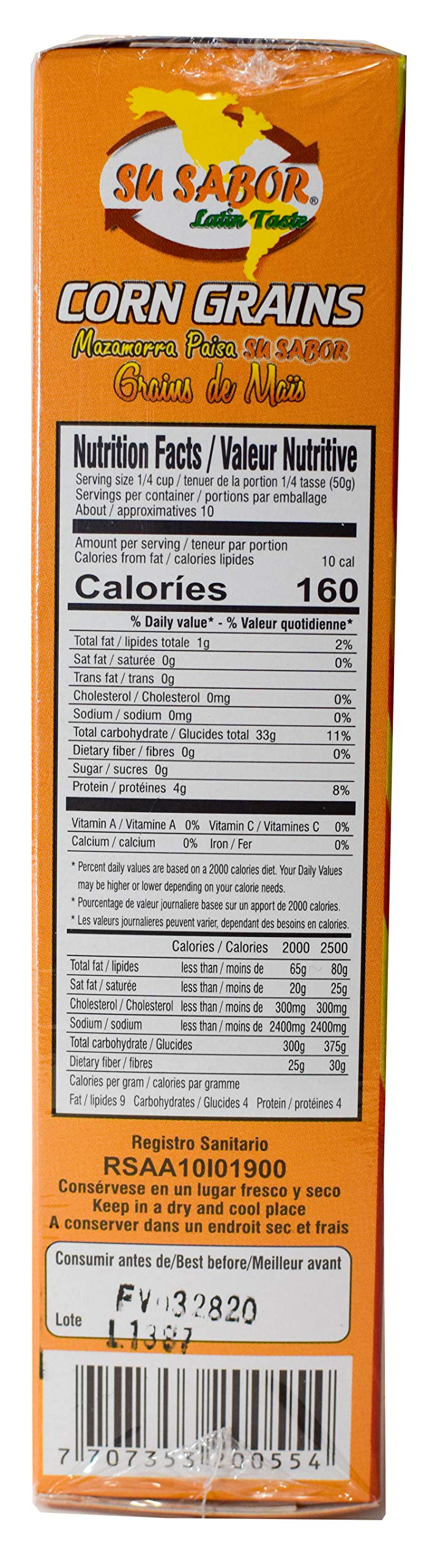 Su Sabor Mazamorra PaisaCorn Grains 1765 ounces