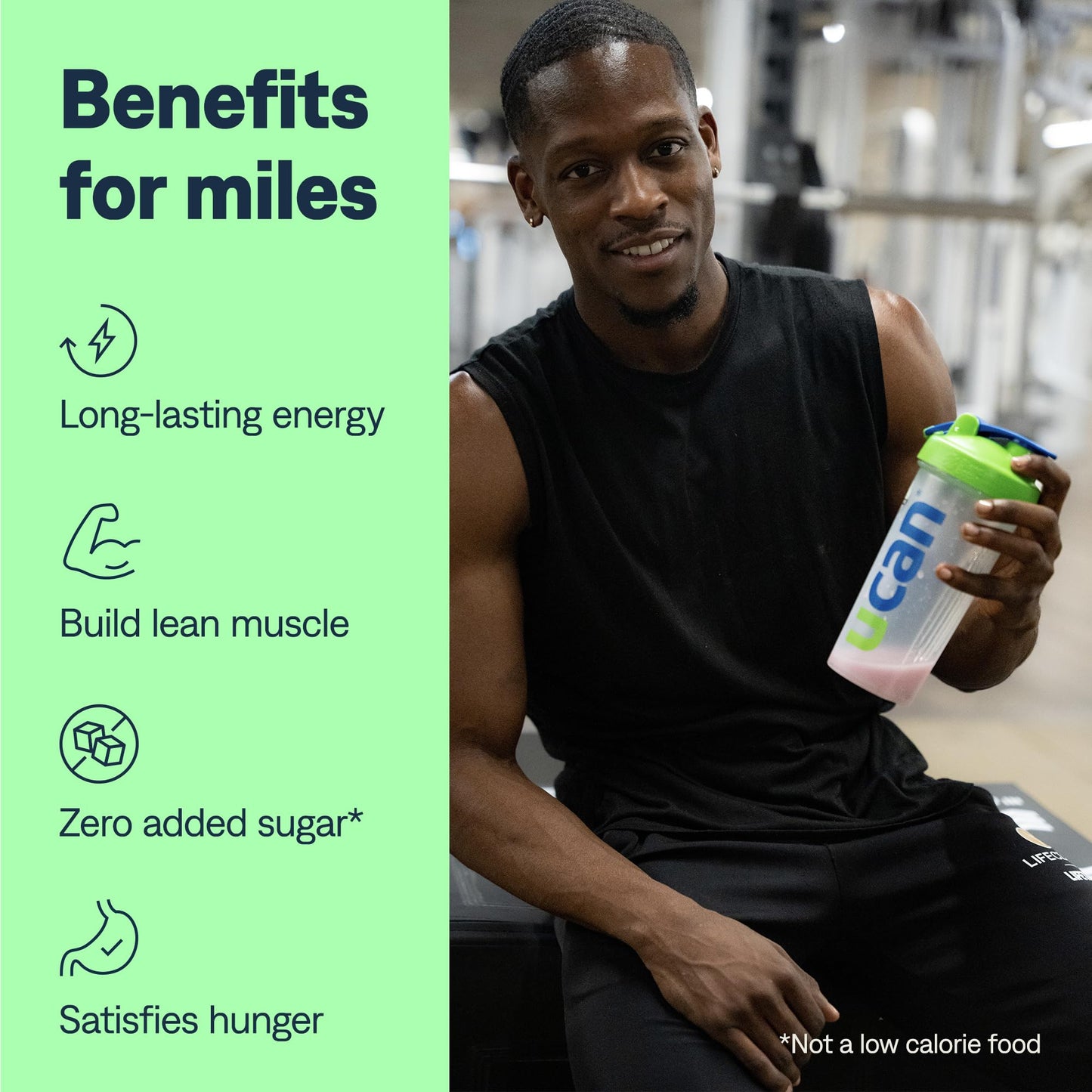 UCAN Energy + Whey Protein Powder - 19g Per Serving with Amino Acids EAAs & BCCAs - Keto, No Added Sugar, Gluten-Free - Cookies & Cream - 12 Servings