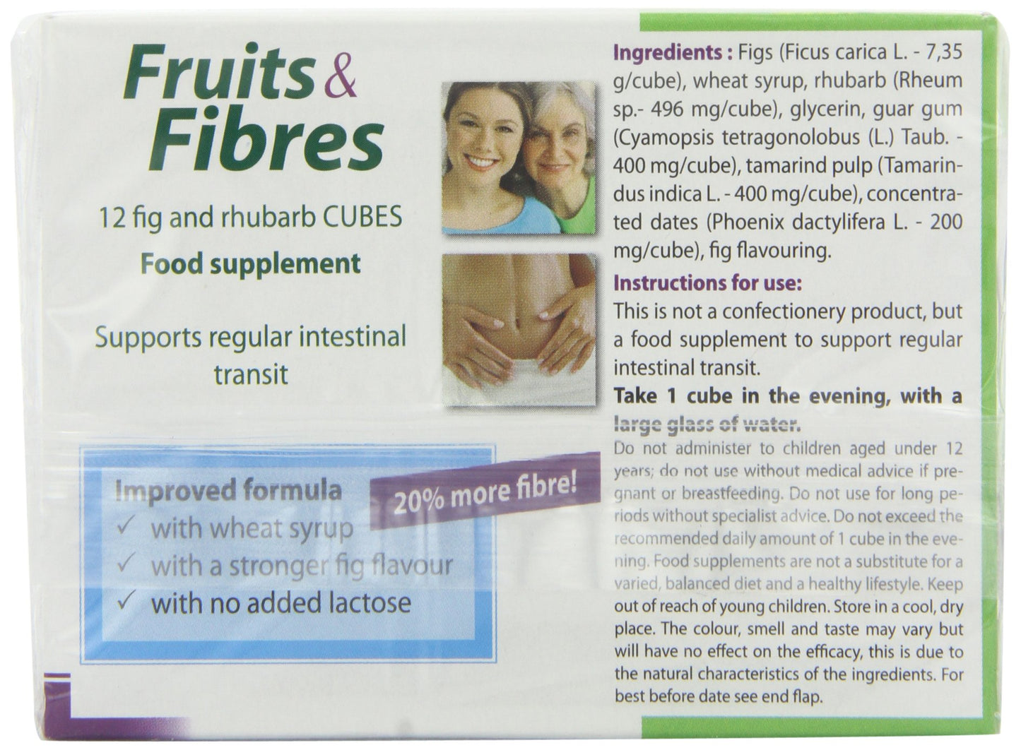 Ortis - Digestive Health - Fruits & Fibres - Easy - 120g