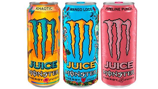 Juice Monster Energy 3 Flavor Variety Pack 16 oz Cans Pack of 12