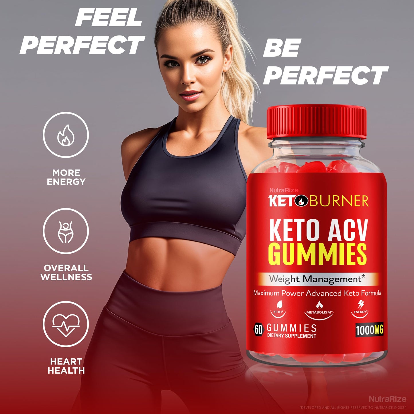 (2 Pack) Keto Burner ACV Gummies, Keto Burner Keto ACV for Weight Loss, All Natural Keto Plus Apple Cider Vinegar Gummy, Advanced Keto+ACV, Official KetoBurner Brand Reviews (120 Gummies)