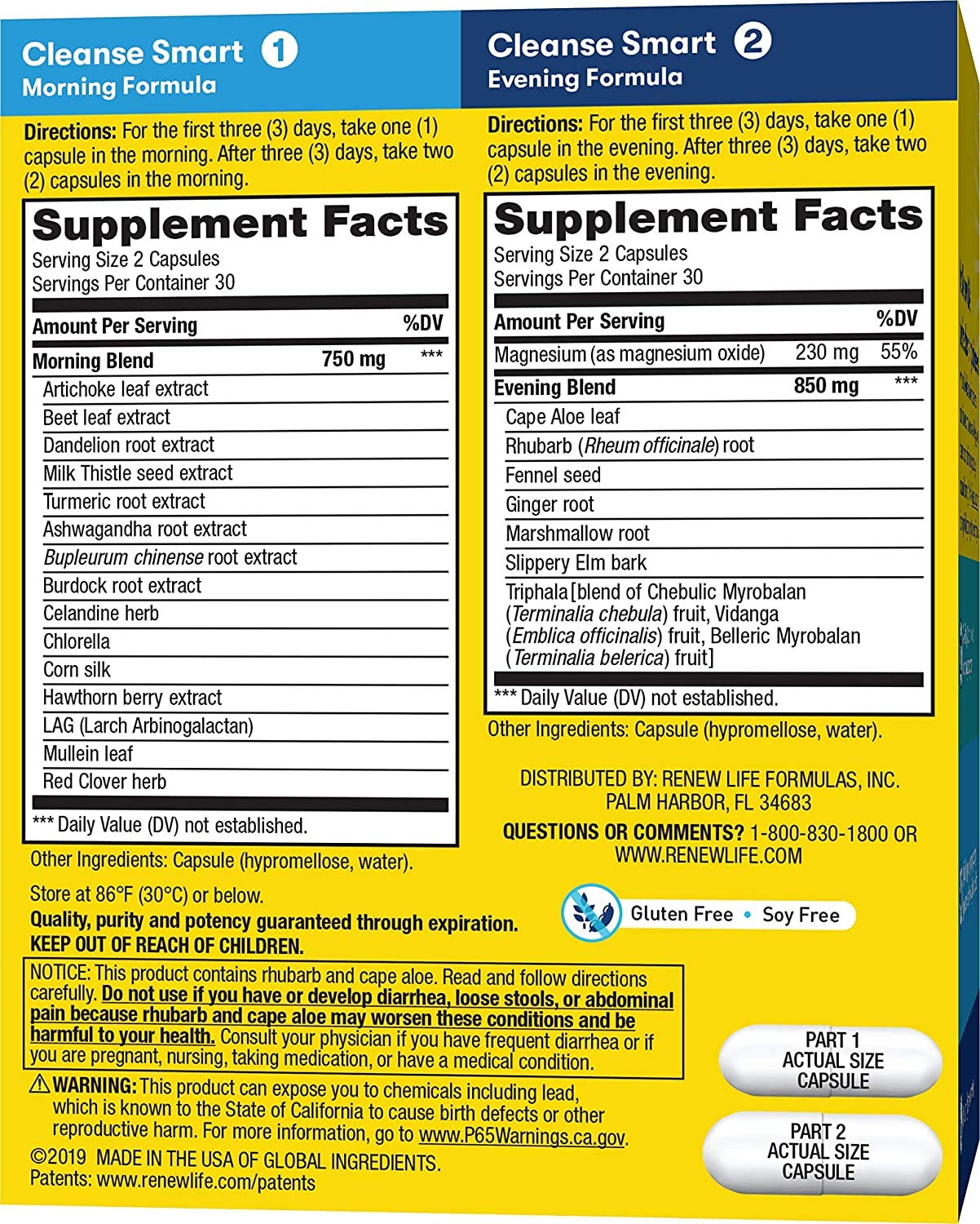 CleanseSmart Advanced Cleanse 2-Part Formula 120 Capsules