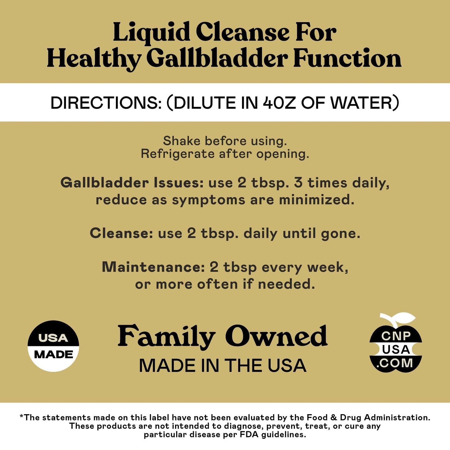 Complete Natural Products Gallbladder Complete - 16oz Glass Bottle, Gallbladder Cleanse Supplement