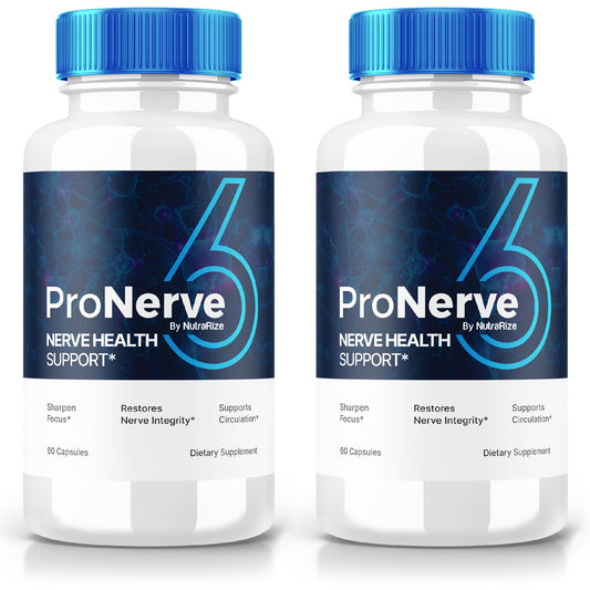 NutraRize (2 Pack) ProNerve6 Neuropathy, ProNerve 6 Nerve Support Supplement, Pro Nerve 6 Capsules, ProNerve6 Pastillas Reviews (120 Capsules)