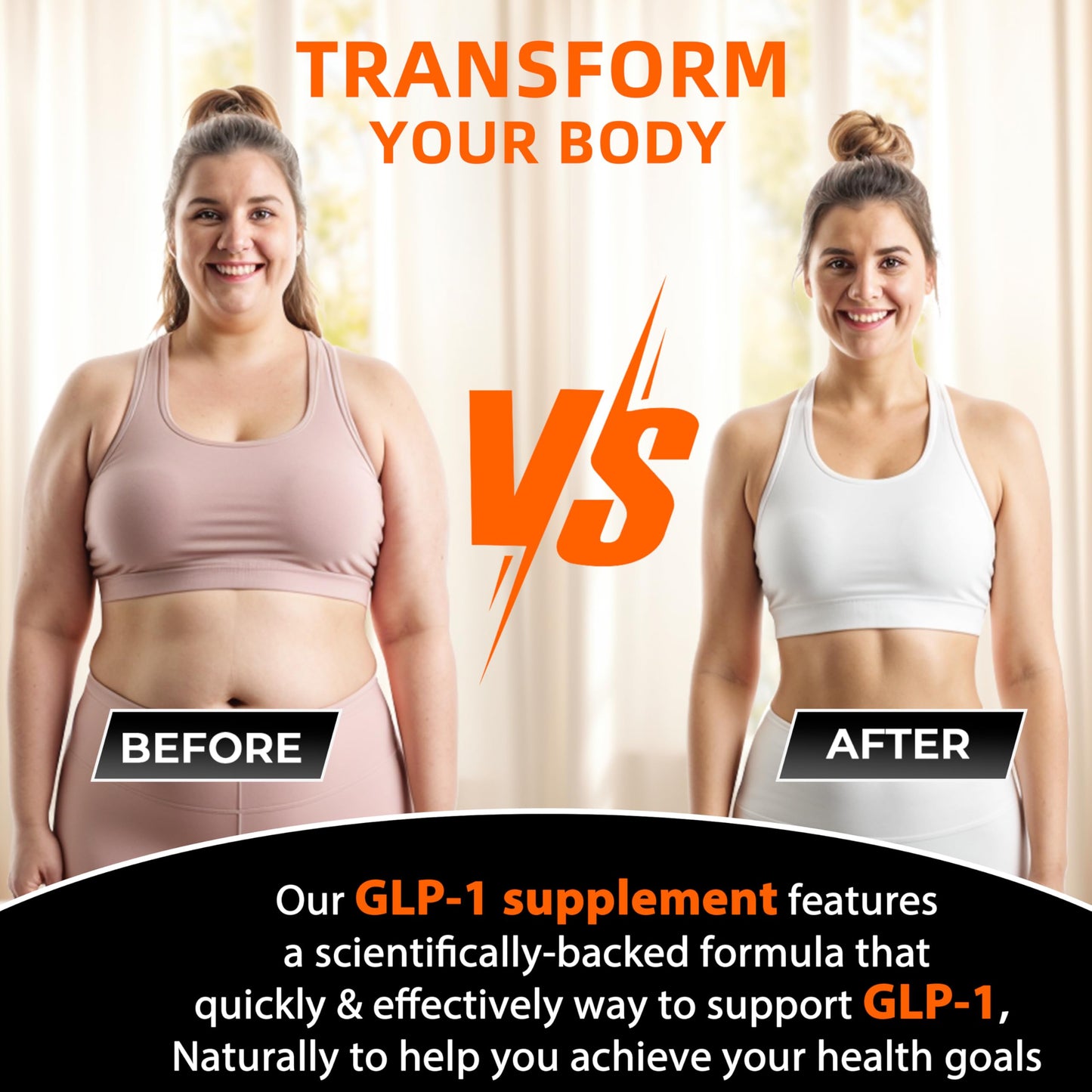 AKSDFM GLP-1 Supplement, GLP Activate Natural Formula, GLP 1 Support for Gut, Digestion, Energy, GLP-1 Levels & Overall Health, Take Before Meal - 60 Capsules