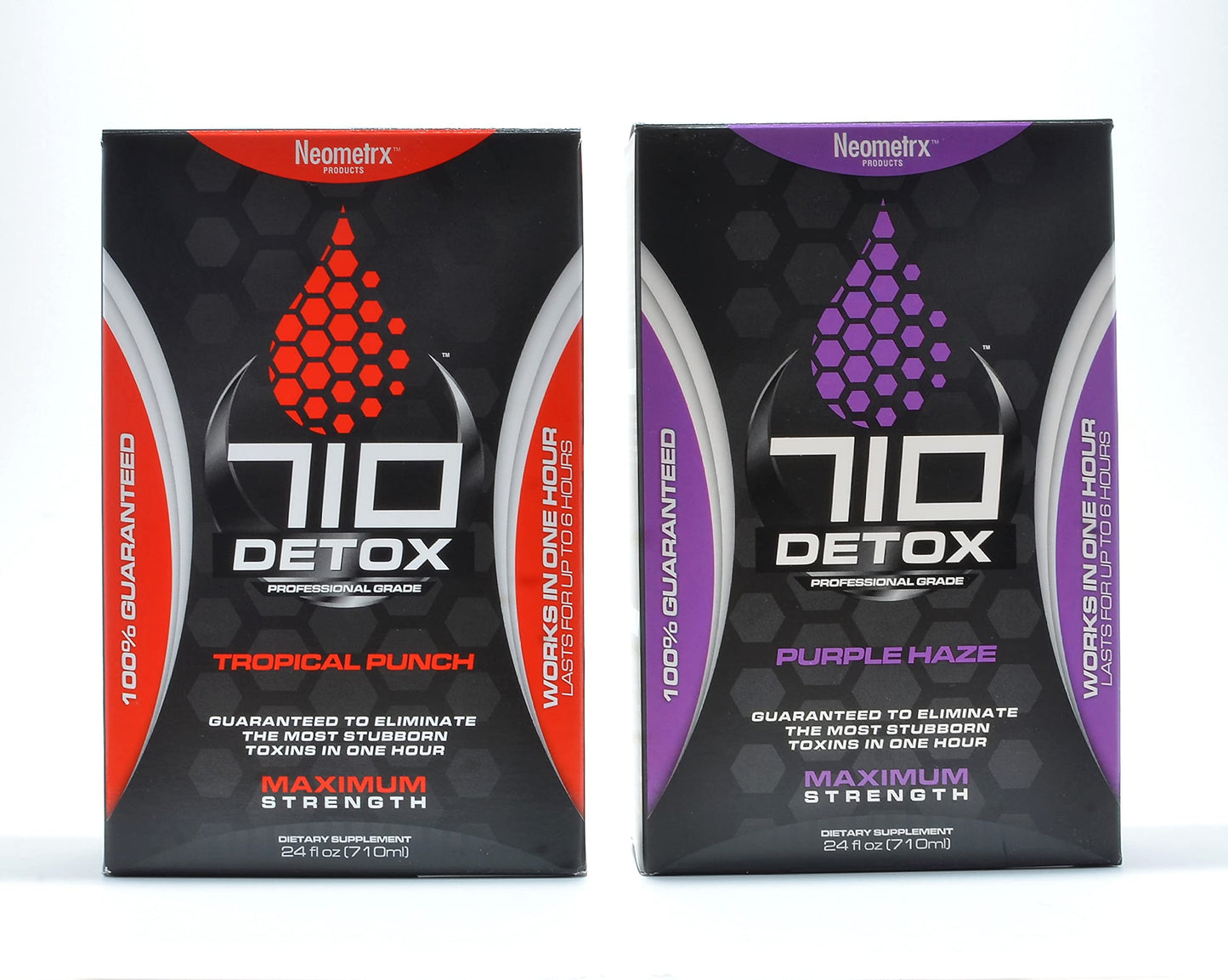 Detox Pure Neometrx Same-Day 710 Premium Detox Kit, BlackBerry Flavor, 2X 12 Fl Oz, and Tablets 6 Count