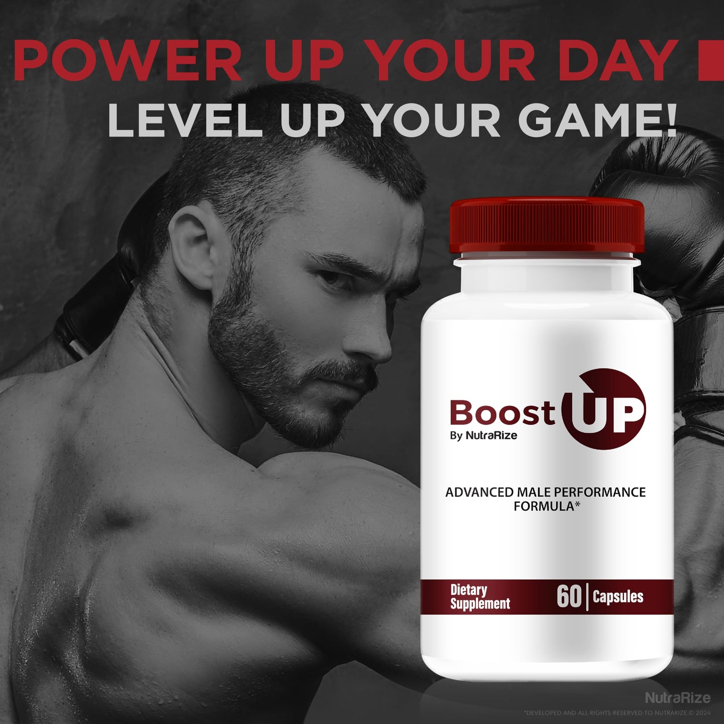 Boost Up Capsules, Official Boost Up for Men, All Natural Boost Up Pills, Daily Nutrition to Support Male Health and Wellness, Premium BoostUp, Boost Ups Review (60 Capsules)