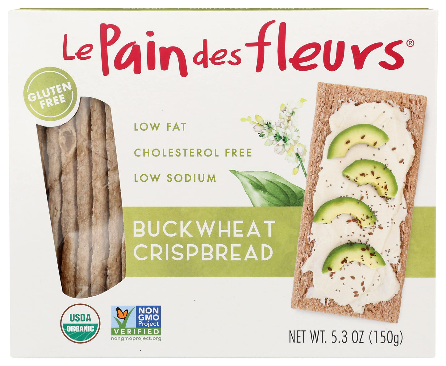 Le Pain des Fleurs Crispbread Buckwheat 53 ounce