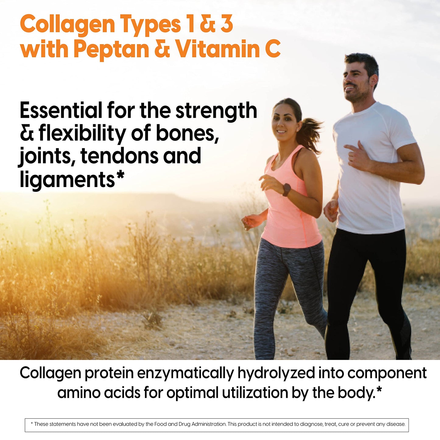 Doctor's Best Collagen Types 1 & 3 with Peptan, Non-GMO, Gluten Free, Soy Free, Supports Hair, Skin, Nails, Tendons & Bones, 1000 mg, 180 Tablets