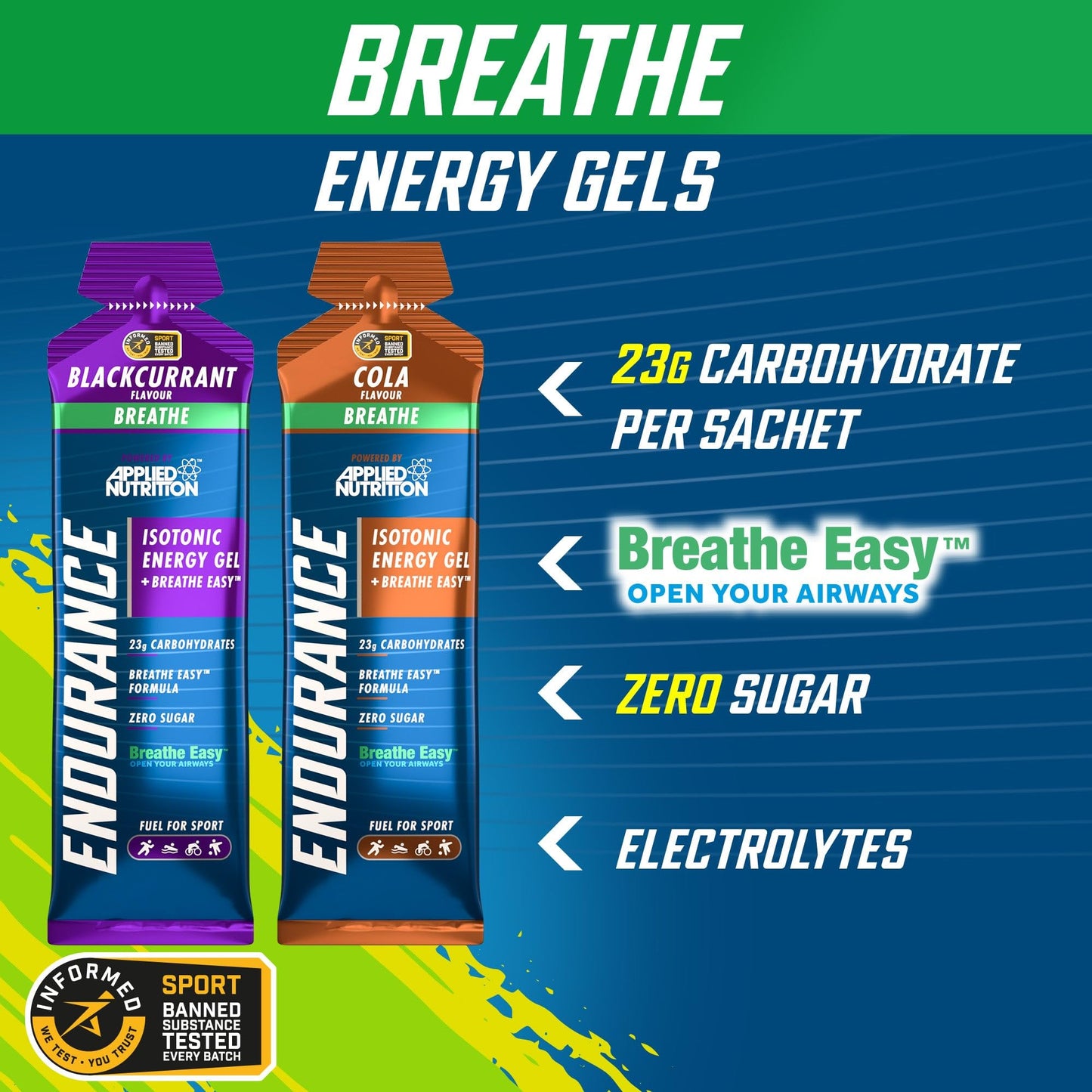Applied Nutrition Endurance Energy Isotonic Energy Gel, Cola (EAN 5056555201404) - 20 x 60 g