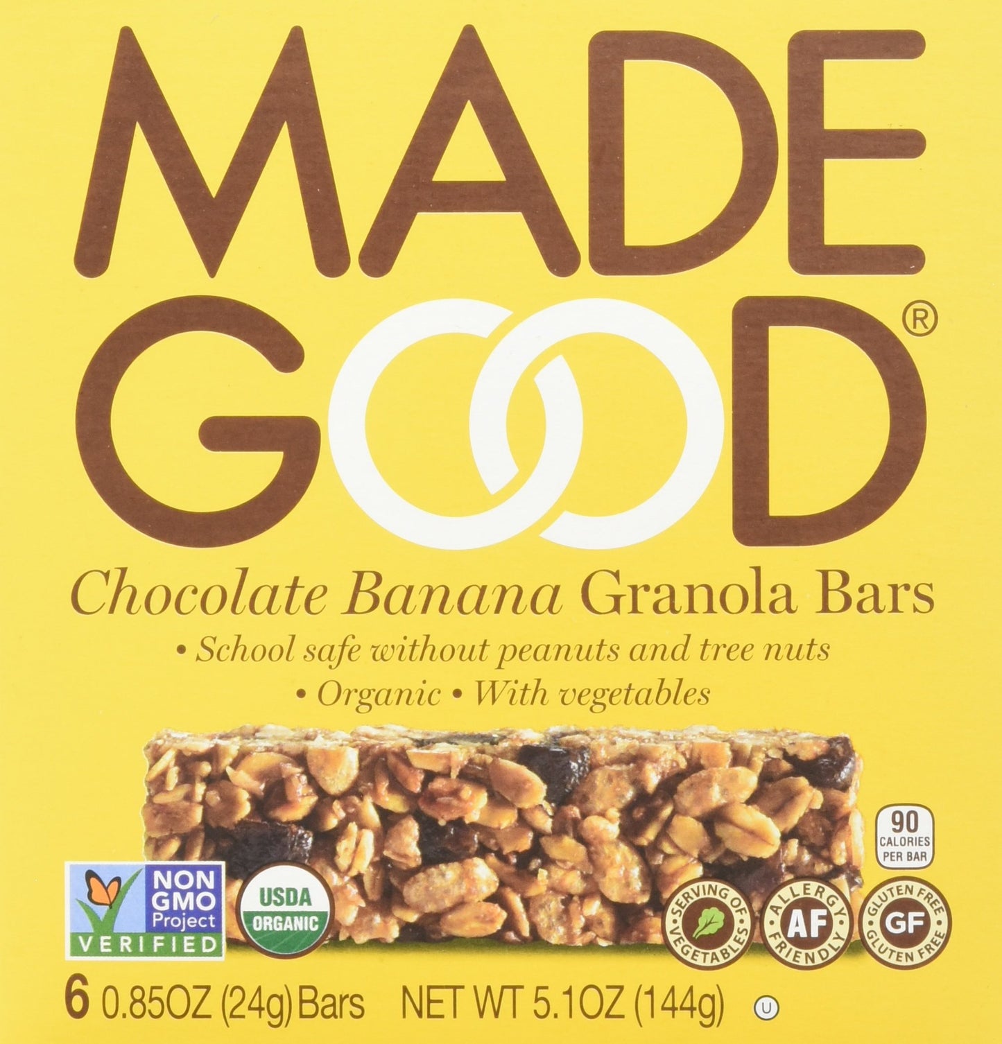 Made Good Granola Bar Chocolate Banana 24 gram Pack of 6