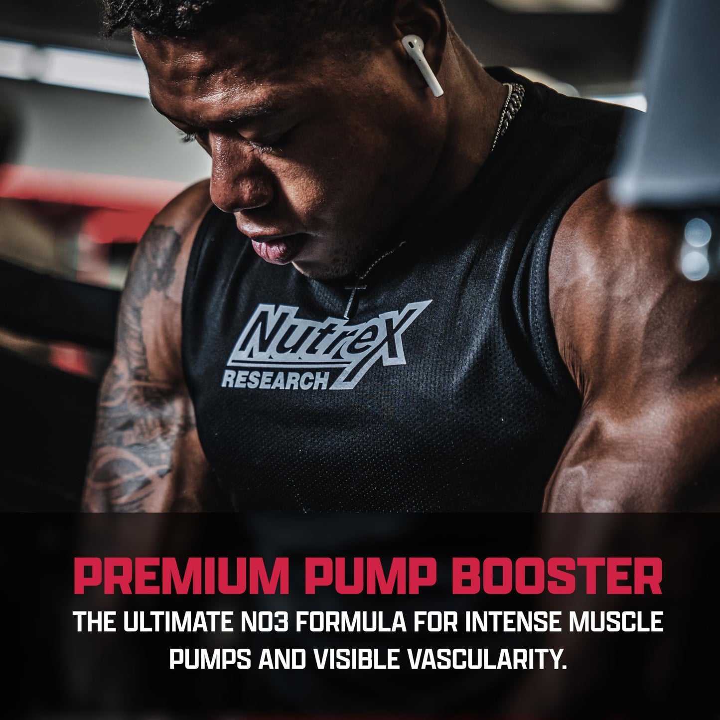 NIOX Extreme Pumps - 90-Count Pre-Workout Pump Supplement with Arginine Nitrate, Vitamin C, AstraGin for Muscle Pump, Vascularity, Endurance, NO3-T