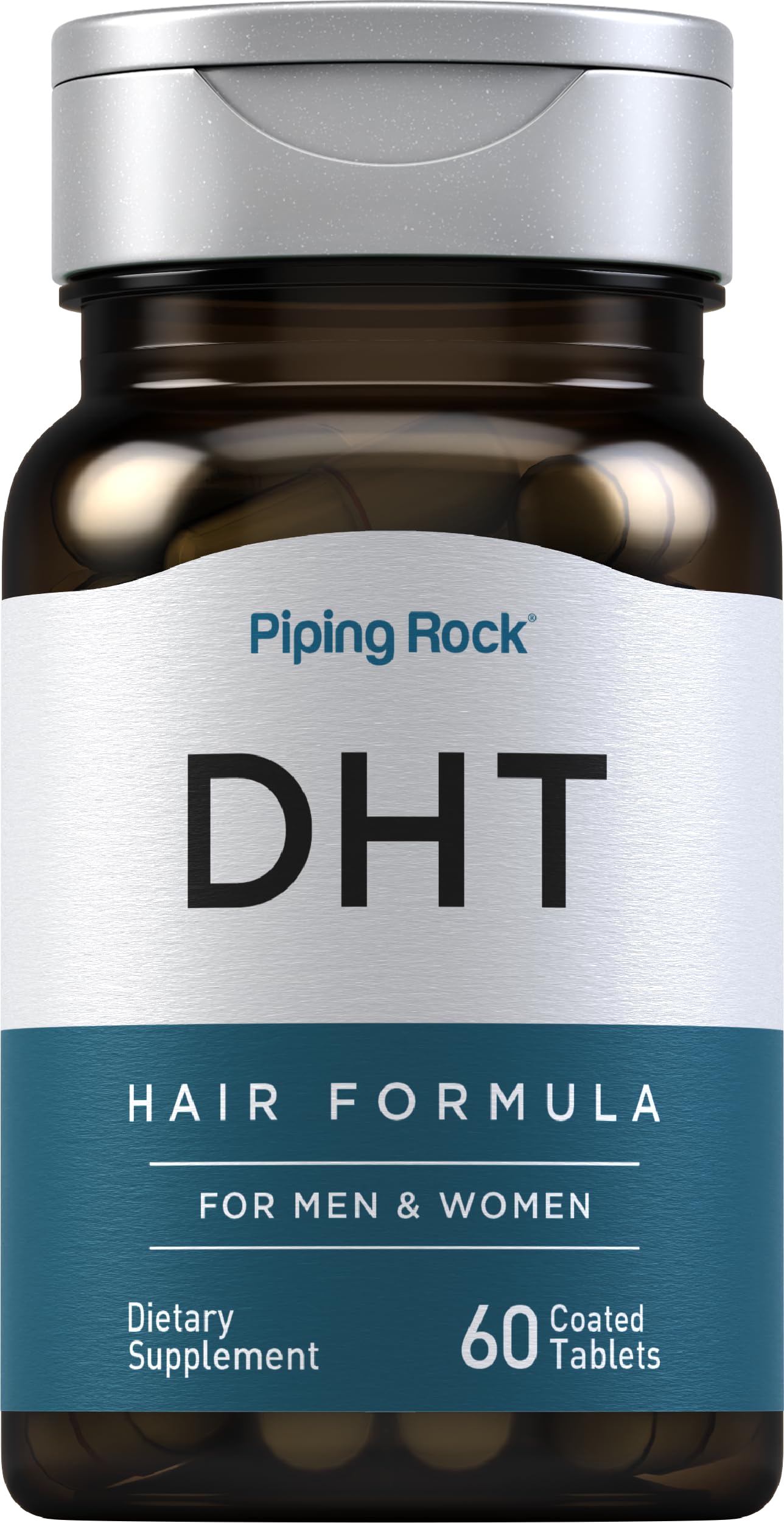Piping Rock DHT Advanced Hair Formula | 60 Tablets | for Men and Women | Non-GMO, Gluten Free Supplement